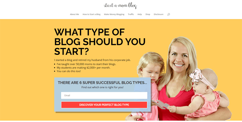 start a mom blog