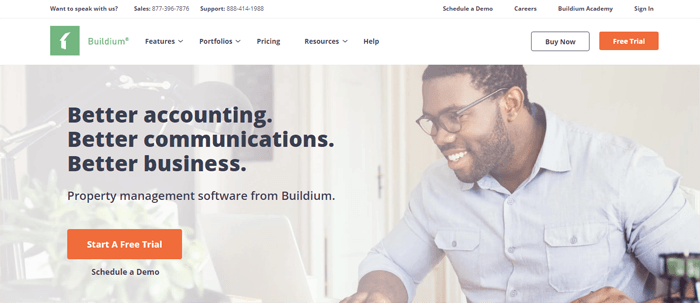 buildium homepage review